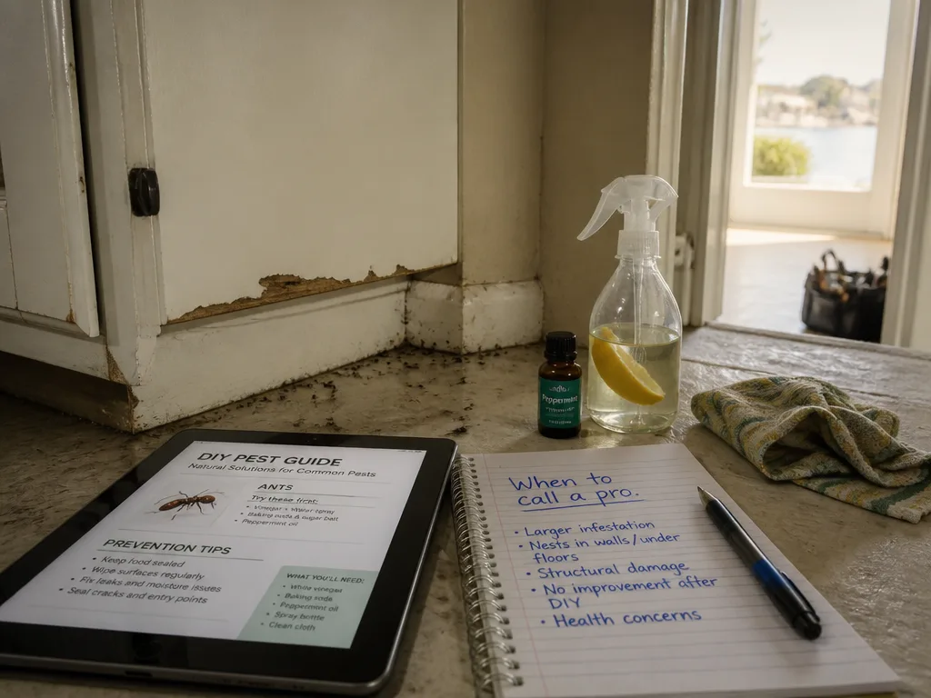 DIY vs calling a pro when a pest problem arises